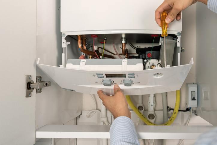 skrzynka z instalacją gazową